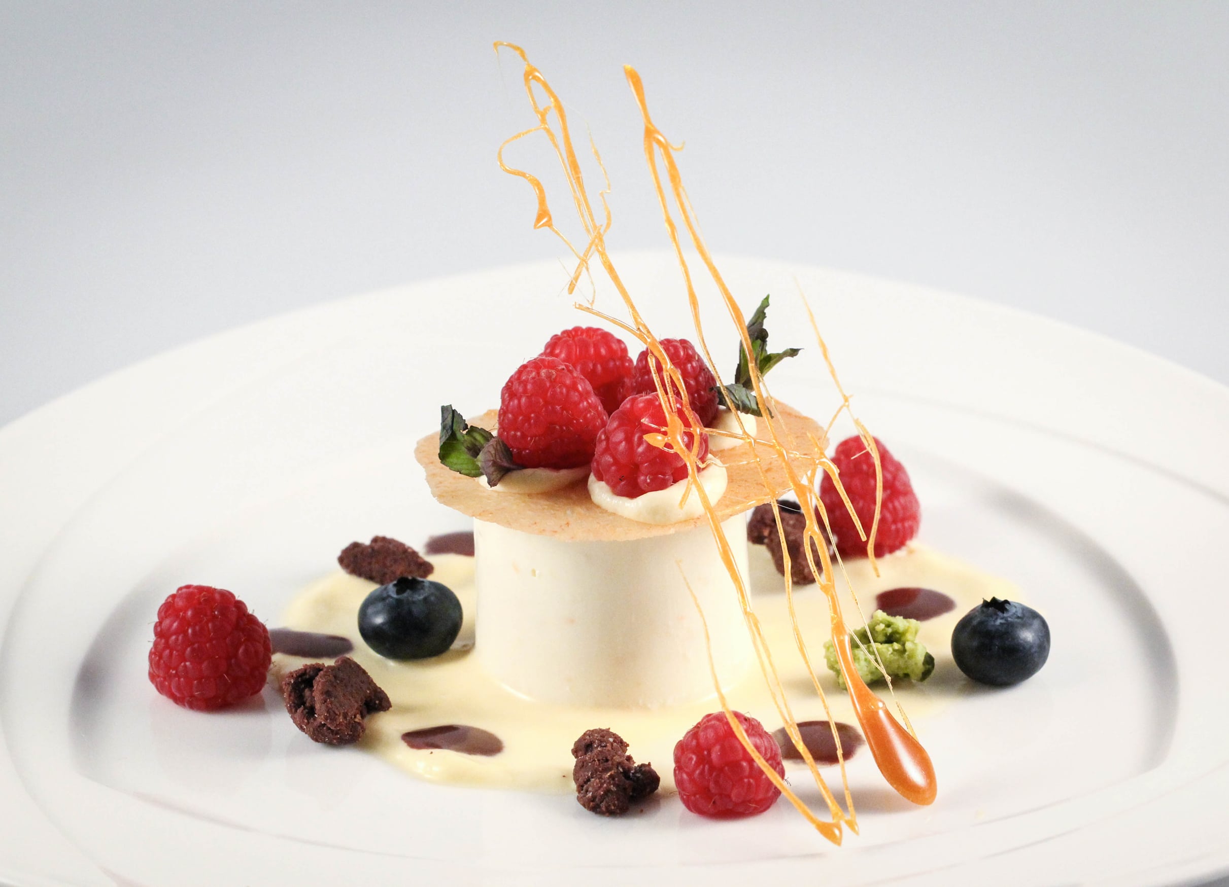Frucht Panna Cotta